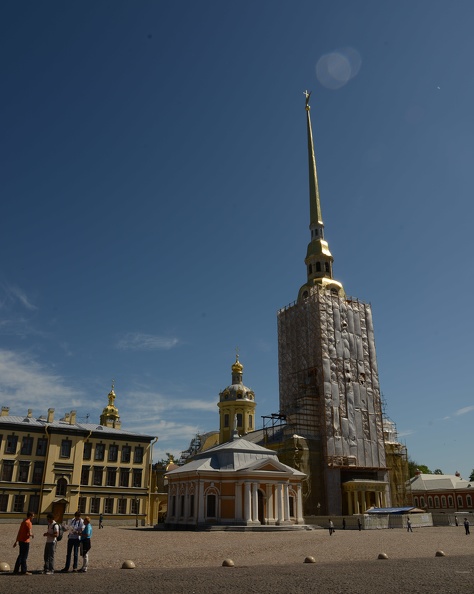 Main square - Boathouse with Peter and Paul Cathedral.JPG